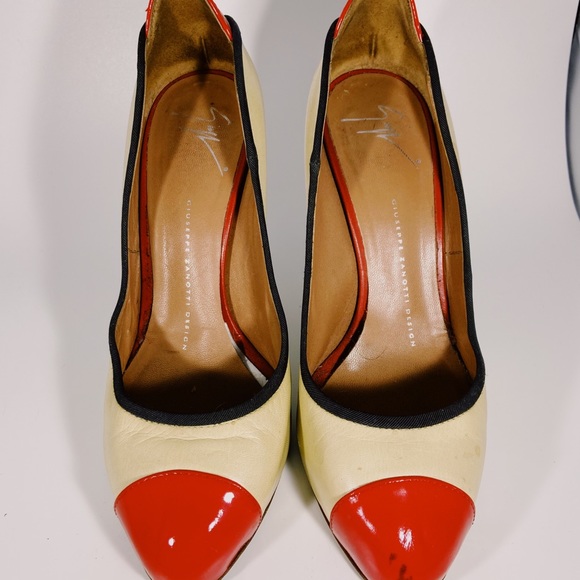 Giuseppe Zanotti Nude & Red Pump Heel size 38 - Picture 4 of 5